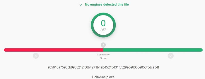 Hola-VPN-Virus-Test