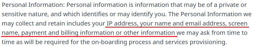 Hola VPN privacy policy