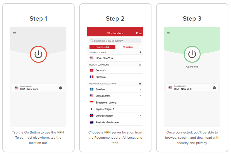 ExpressVPN-iOS-interfaces