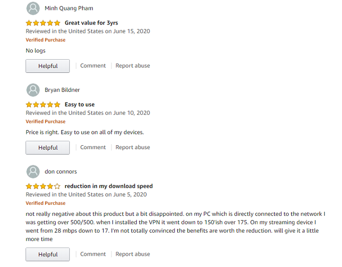cyberghost-positive-comments-on-amazon-app-store