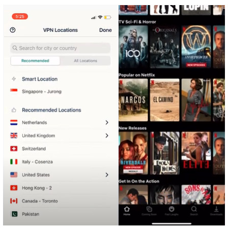 unblocked-netflix-on-iphone-with-expressvpn-in-USA