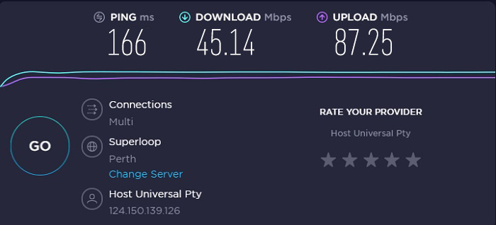 Cyberghost-australia-speed-test-