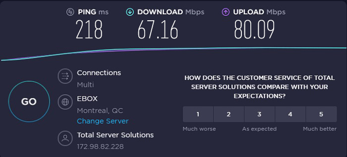 Cyberghost-canada-speed-test-