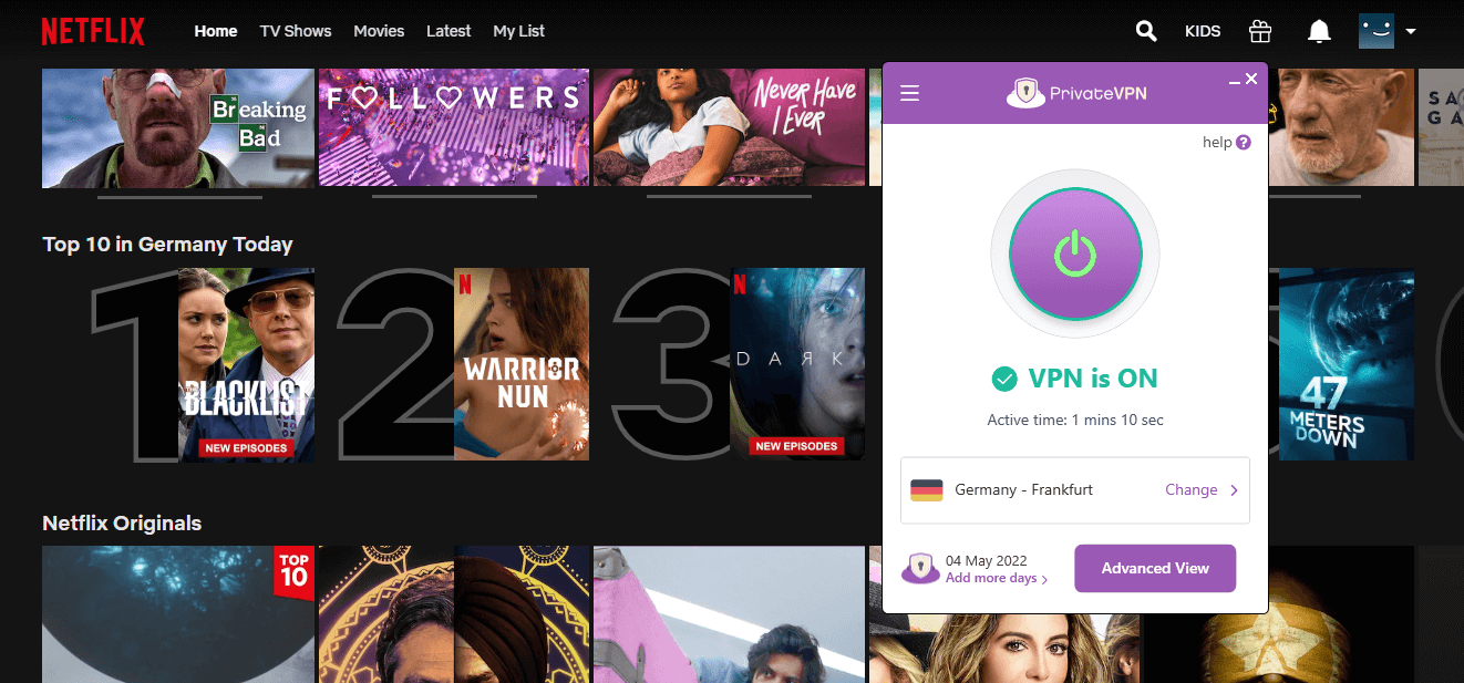 privatevpn-unblocks-german-netflix-in-USA