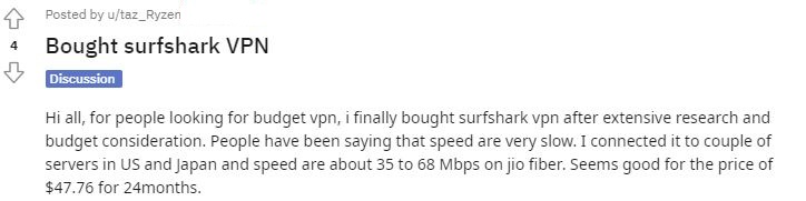 reddit-user-recommends-surfshark