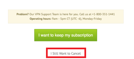 IPVanish-cancel-step-3 -in-USA