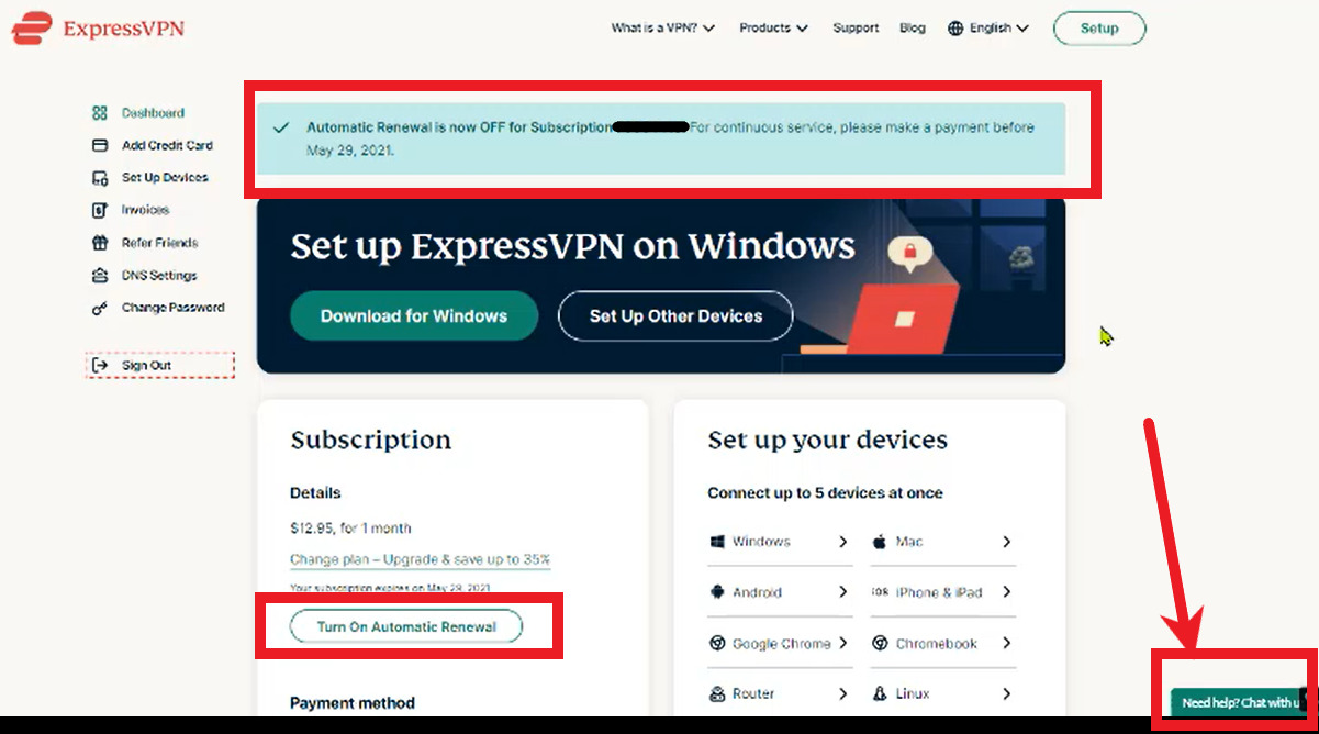 Contact-chat-to-cancel-expressvpn-in-USA