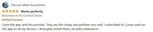 surfshark-user-review-on-amazon-app-store-2 outside-USA