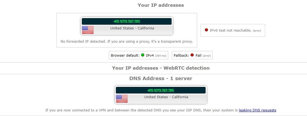 cyberghost-dns-ip-leak-test