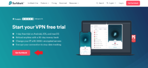 surfshark-free-trial-page-in-USA