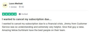 surfshark-free-trial-trustpilot-review-2 in-USA