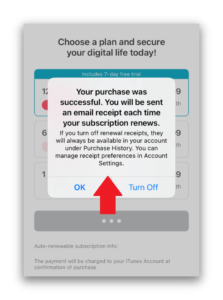 surfshark-ios-free-trial-successful-purchase-in-USA