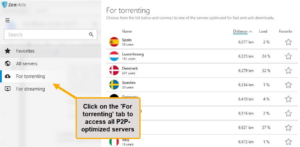 zenmate-torrenting-servers