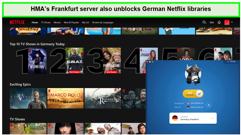 hma-unblocks-netflix-german-library-in-USA