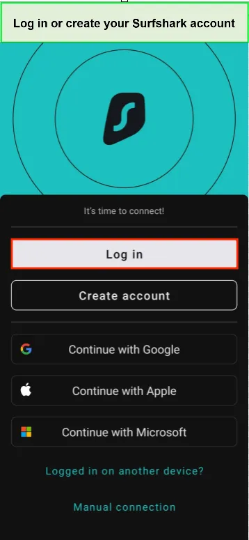 log-in-surfshark-on-android-in-USA