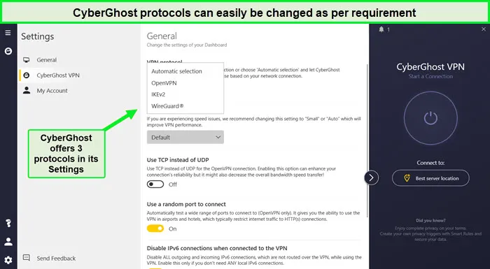 cyberghost-protocols