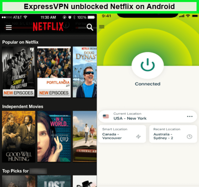  ExpressVPN a fonctionné sur Android. in - France 