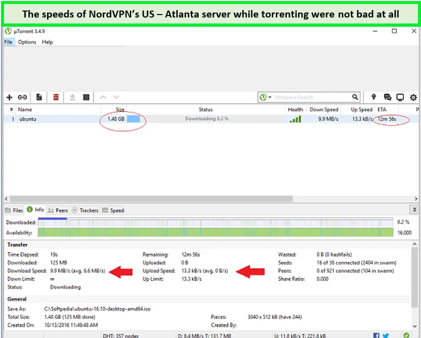 nordvpn-torrenting-results-in-USA