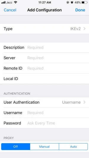 come-configurare-vpn-su-iphone-manualmente-in-Italia