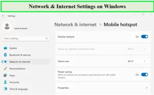 Select-Network-Internet-setting