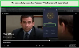 Desbloqueamos Peacock TV en Francia con CyberGhost