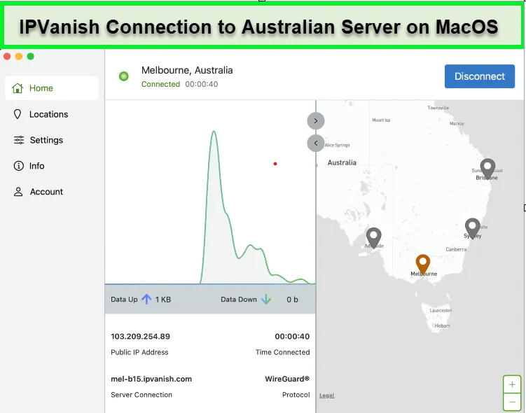 IPVanish-macOS-app-connected-to-Melbourne-server-with-WireGuard