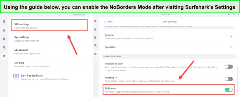 enable-the-surfshark-noborders-mode-in-USA