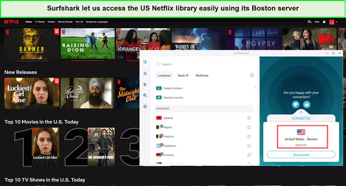 surfshark-unblocked-netflix-us-in-USA 