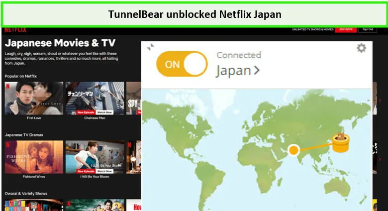 tunnelbear-unblock-netflix-japan-in-USA
