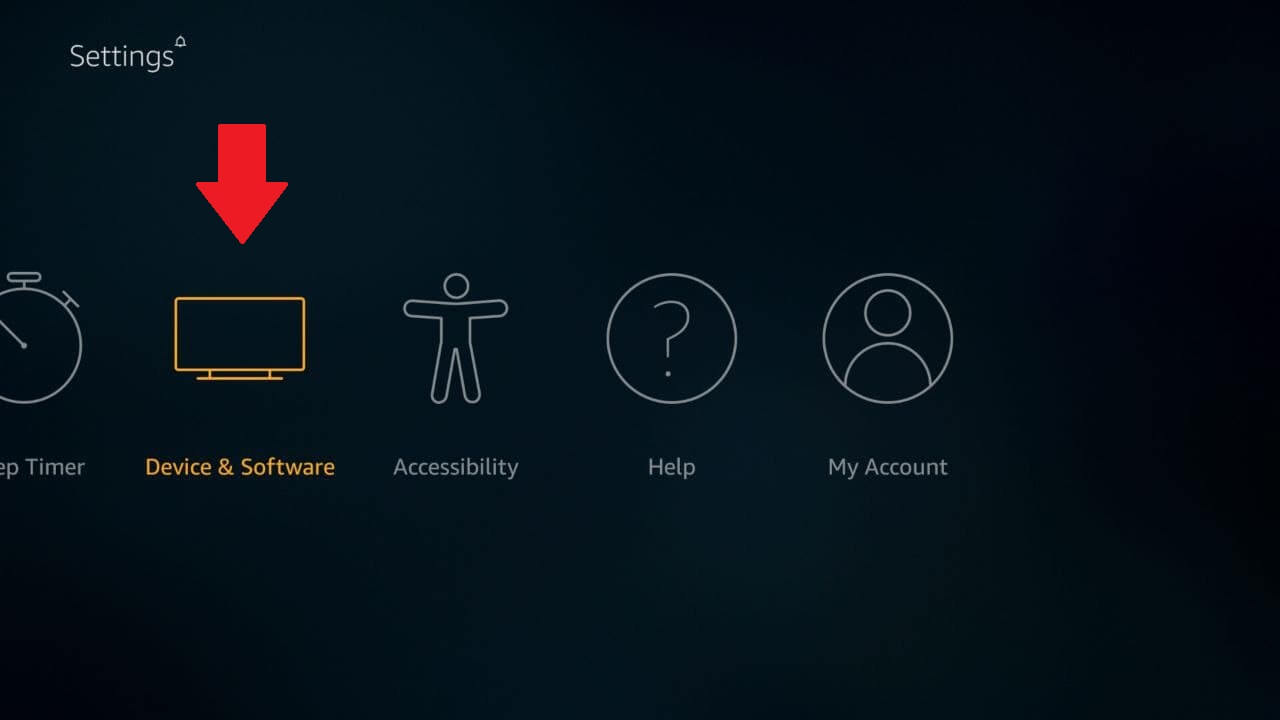 Página de configuración de Firestick in - Espana