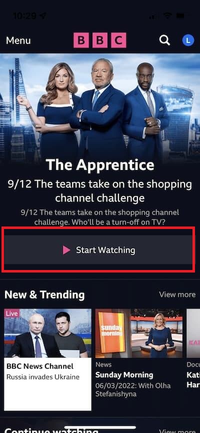  BBC iPlayer en iOS in - Espana 