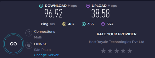 Testen Sie die Geschwindigkeit mit NordVPN in Brasilien. in - Deutschland